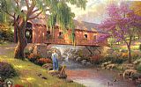 The old fishing hole by Thomas Kinkade